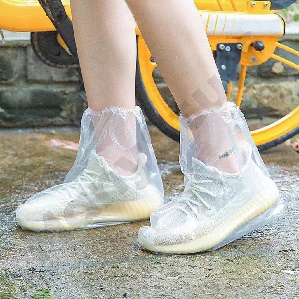 พลาสติกคลุมรองเท้ากันน้ำแบบหนา (M0004) (สินค้าพร้อมส่งจากไทย) ราคา ถูกที่สุด ดีลบีเคเค แกลเลอรีภาพที่ 2