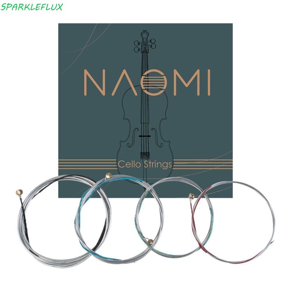 Sparklefflux 1 ชุด Naomi ไวโอลิน String, G D a & E Strings เปลี่ยน Fiddle String, เครื่องดนตรี 4/4 3/4 1/2 1/4 1/8 นิกเกิล String ไวโอลิน String คอนเสิร์ต