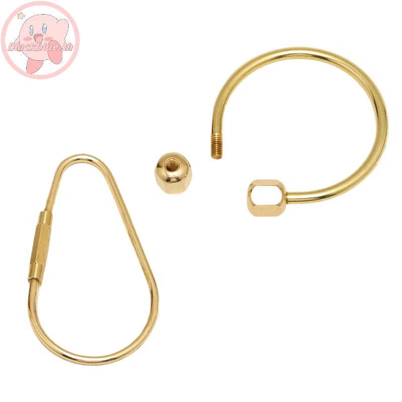 Bblue พวงกุญแจทองแดงพร้อมตัวล็อคสีทอง Camping Carabiner Survival Camping อุปกรณ์หัวเข็มขัดตะขอพวงกุญแจอุปกรณ์เสริม.