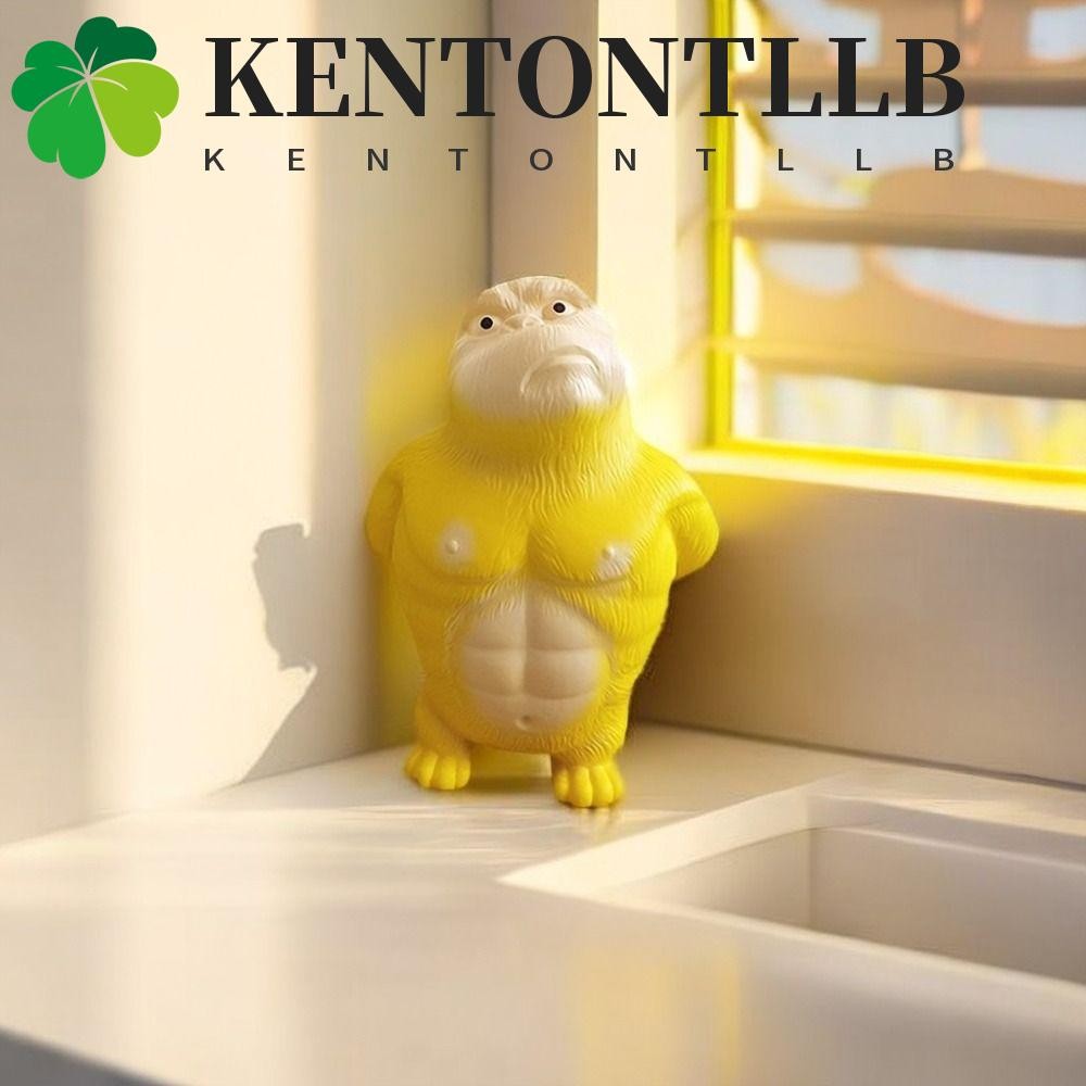 Kentontllb บีบ Vent Gorilla, Orangutan สีเหลืองบีบลิงของเล่น, Creative Elastic ช้า Rebound ยางนุ่มกาว Gorilla ของเล่นเด็กของเล่น