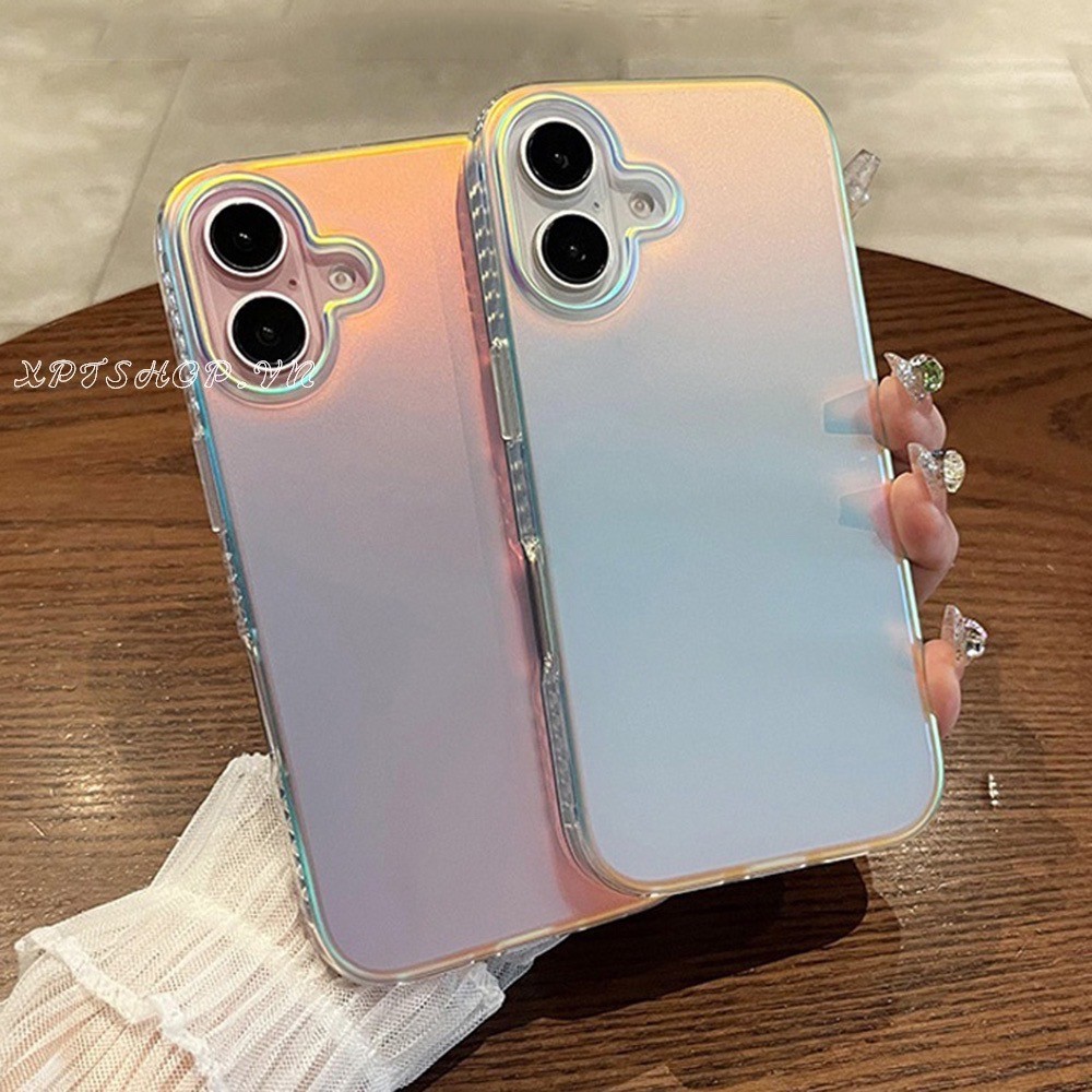 เลเซอร์ Frosted อะคริลิคเคสโทรศัพท์สําหรับ iPhone 16 Pro Max 16 Plus 15 Pro Max 14 13 12 11 Pro Max กันกระแทกป้องกันปลอก
