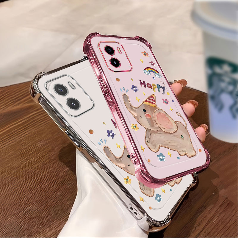 ปลอก VIVO Y15S Y15A Y01 V2139 V2120 V2147 V2134 V2166 เคสโทรศัพท์สําหรับสาว 2025 ใหม่ Soft Anti fall