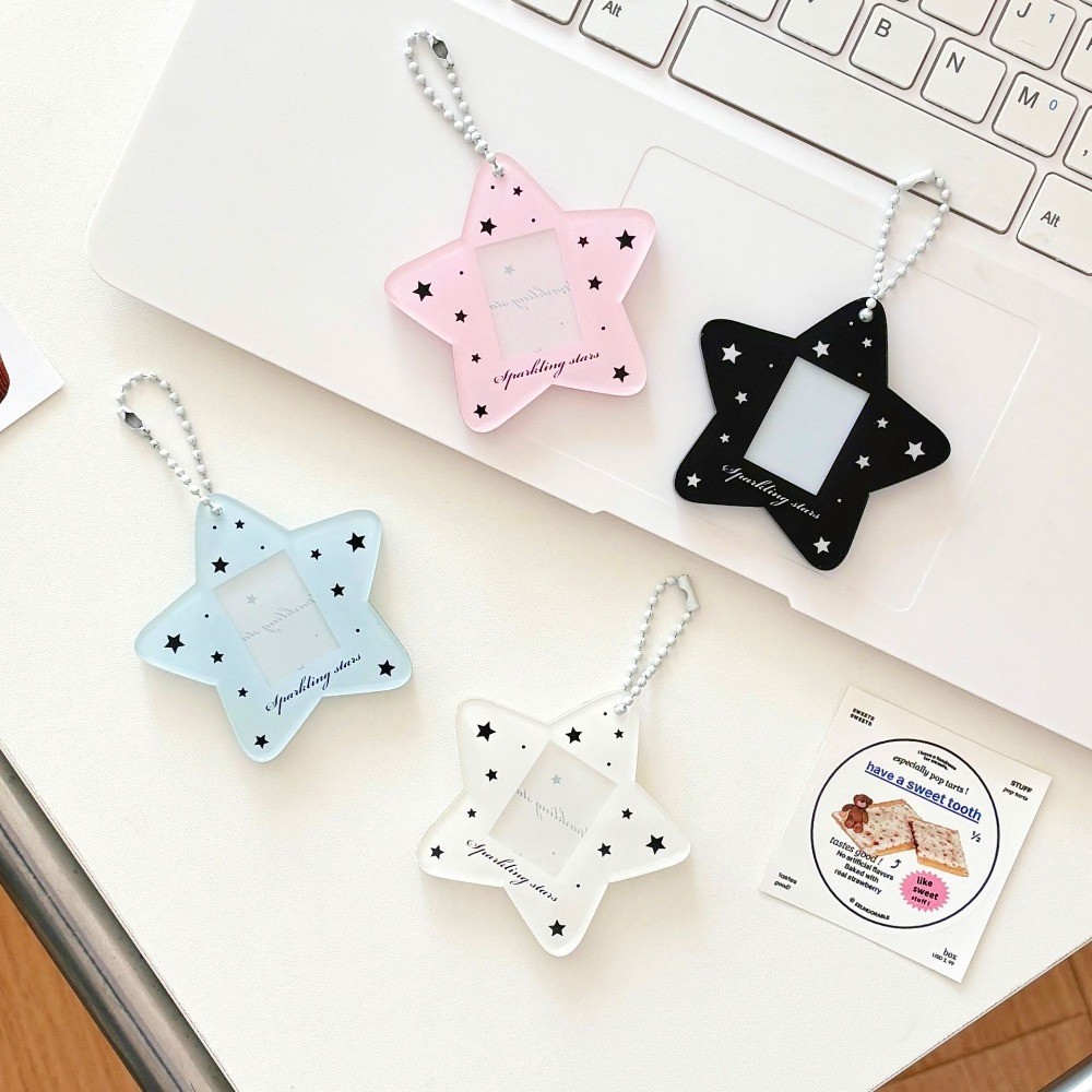 Cardholder Star 1 นิ้ว ID Photo อะคริลิค Idol Card Card Holder