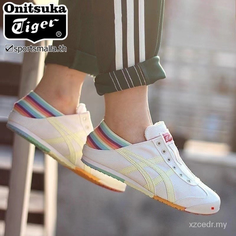 Kt9g onitsuka mexico 66 ผู้ชายผู้หญิงรองเท้าผ้าใบระบายอากาศ iatd All-Match รองเท้าผ้าใบ HXCZ