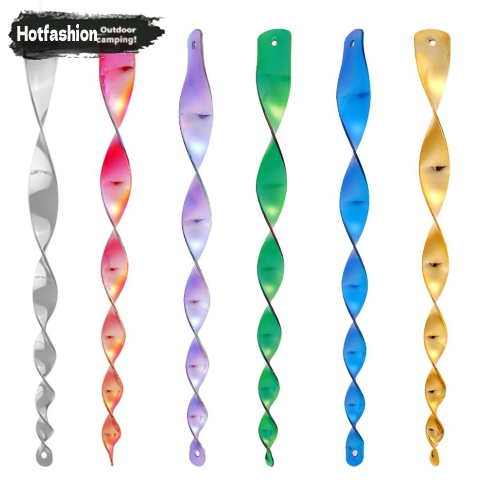 10 ชิ้น Bird Catcher พลาสติกสะท้อนแสงเกลียว Spinne ปลอดภัยแขวนสําหรับพื้นที่ชนบท