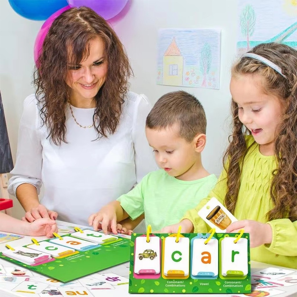 129ใบ การ์ดคำศัพท์ภาษาอังกฤษ บัตรคำศัพท์เด็ก แบบปฏิทิน ฝึกอ่านและอ่านสะกด