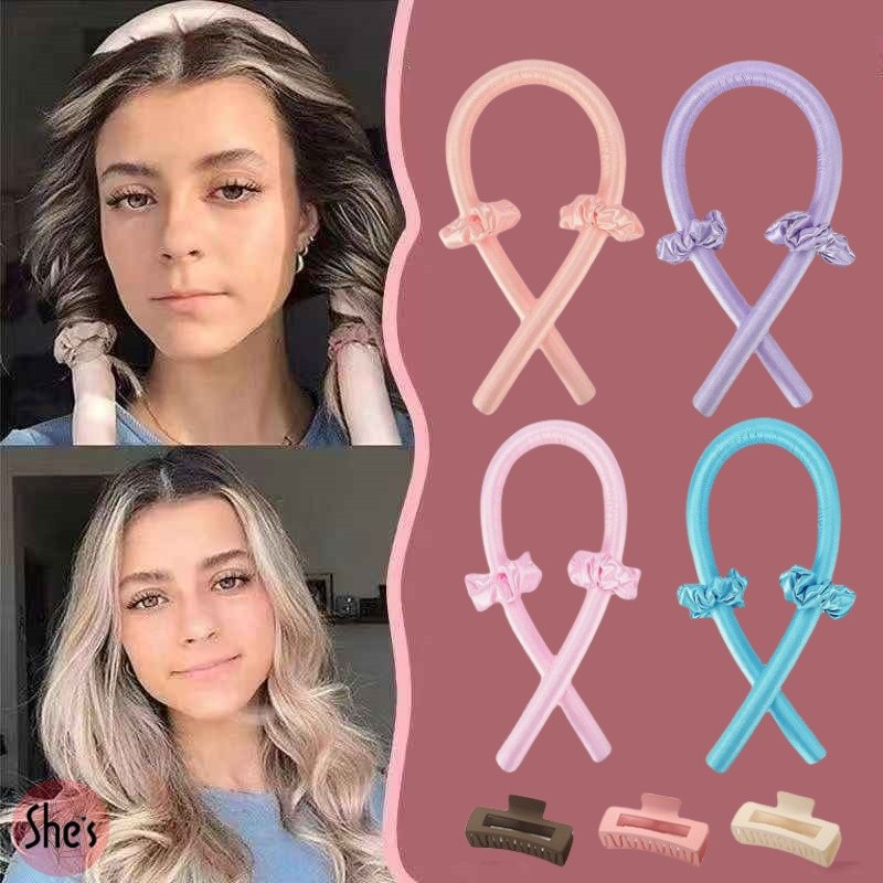 โรลม้วนผม เครื่องลอนผม ที่ม้วนผมตัวดังใน tiktok ม้วนผมไม่ใช้ความร้อน ไม่ใช้ฟองน้ําความร้อน