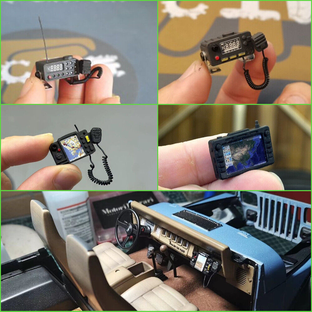 มินิจําลองรถวิทยุนําทางโทรศัพท์สําหรับ 1/10 1/8 1/14 RC รถบรรทุก Crawler Tamiya TRX4 SCX10 Scania