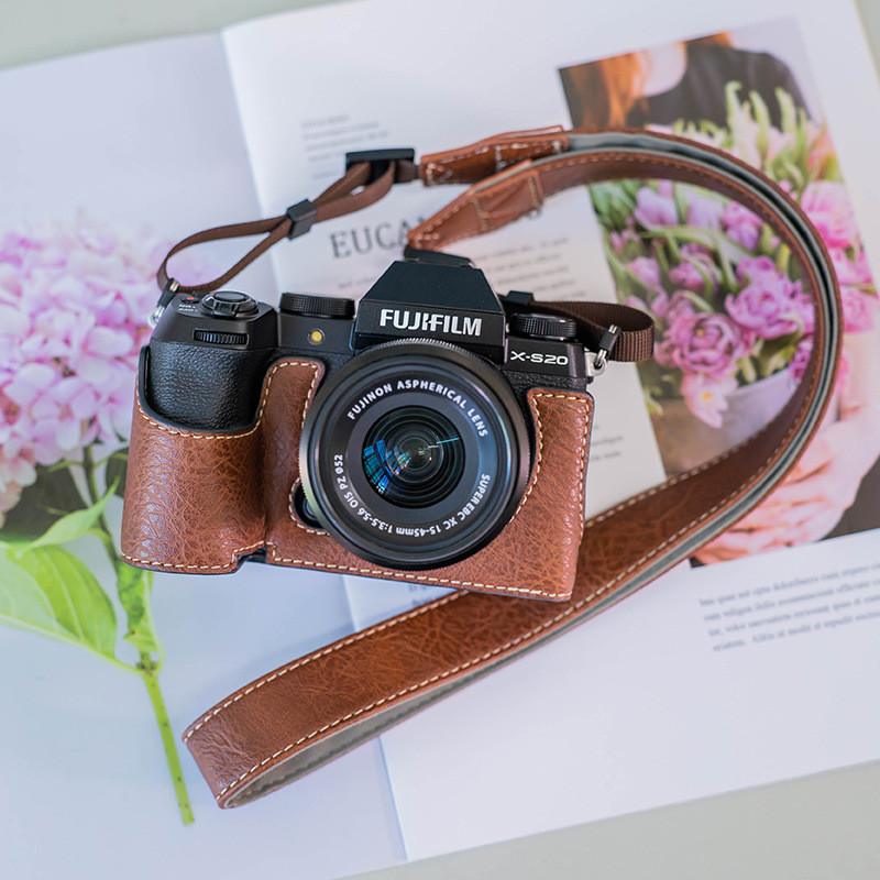 เคสหนัง Fuji XS20 XS10 XT30 รุ่นที่สอง XH2S กระเป๋าฐาน XT5 X100VI X100V เคสหนังป้องกันการสึกหรอ