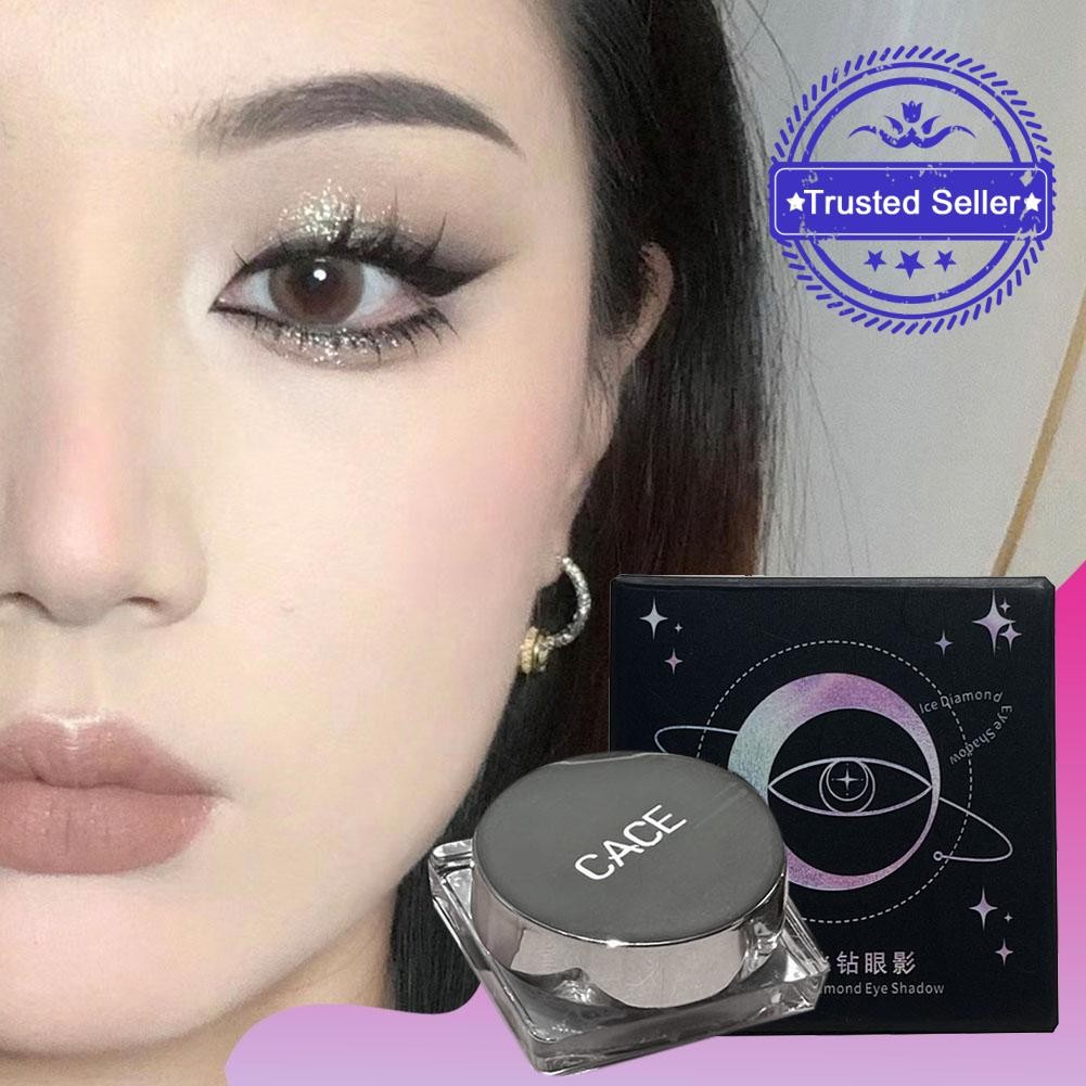 Cace Broken Glitter Ice Drill Eye Shadow Brightening Eye Shadow Monochrome A0n4