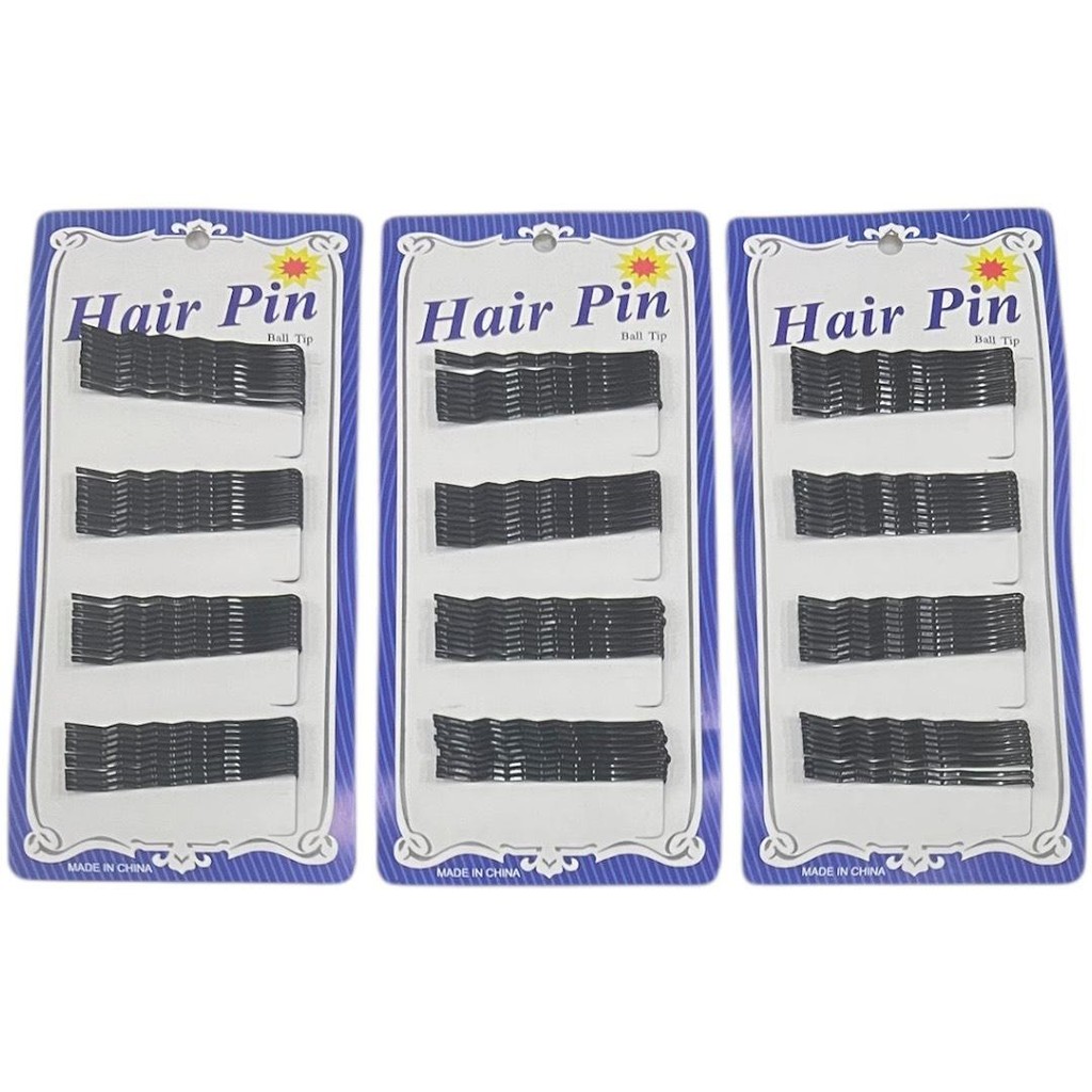 (ยกแพ็ค 12 แผง) กิ๊ฟดำแผงฟ้า ขนาดเล็ก ใหญ่