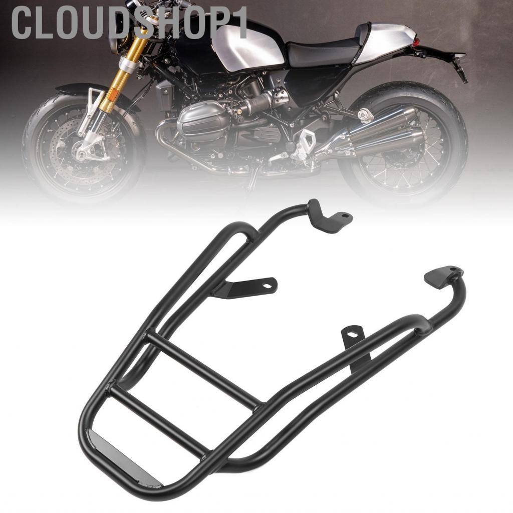 Cloudshop1 Gototop Motorcycle ชั้นวางกระเป๋าเดินทางด้านหลัง 19 มม. Piipe Hard Hard Anodized Black Comwy Iron Cargo Saddlebag รองรับสำหรับ R12 NINET 2024