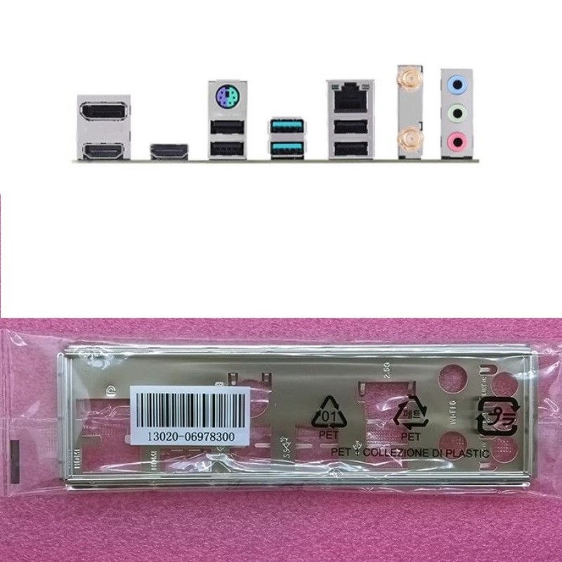 แผ่นกลับ I/O Shield สําหรับ ASUS PRIME B760M-A WIFI D4 เมนบอร์ด Baffle Blank Bezel Mlb9