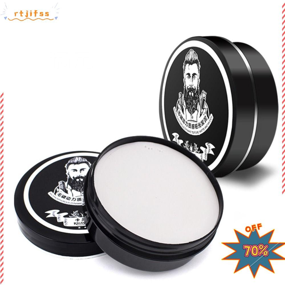 Rtjifs99 โคลนจัดแต่งทรงดูแลเส้นผม, โคลนทําผมติดทนนาน 80 กรัม, Matte Natural Fluffy Stereotype Hair Wax อุปกรณ์จัดแต่งทรงผม