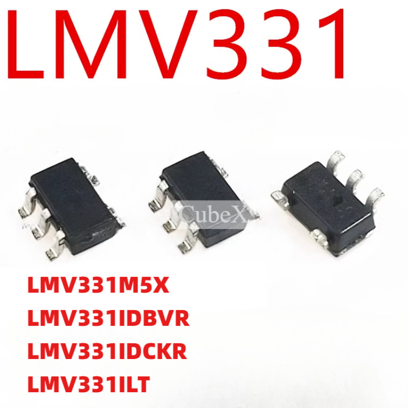 10/5 ชิ้น LMV331 Series LMV331M5X LMV331IDBVR LMV331IDCKR LMV331ILT ตัวเปรียบเทียบแรงดันไฟฟ้าต่ํา - ไมโครพาวเวอร์เดี่ยว SOT-23-5