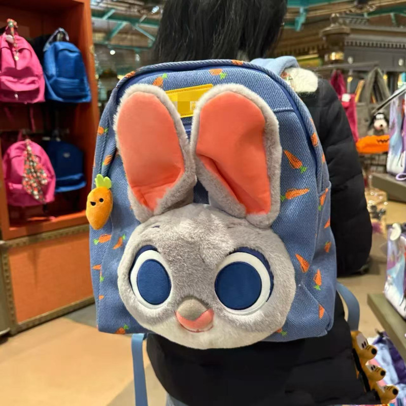 กระเป๋าเป้ใหม่สุดเก๋จาก Zootopia กระเป๋าเป้จูดี้ฮอปส์ กระเป๋านักเรียนผ้าขนฟู กระเป๋าการ์ตูนความจุใหญ่ กระเป๋าตุ๊กตาสุดเก๋