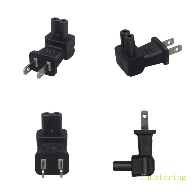 Fun อะแดปเตอร์มุมขวาประสิทธิภาพสูงประสิทธิภาพสูง US TO C5 Power Adapter US TO C7Adapter