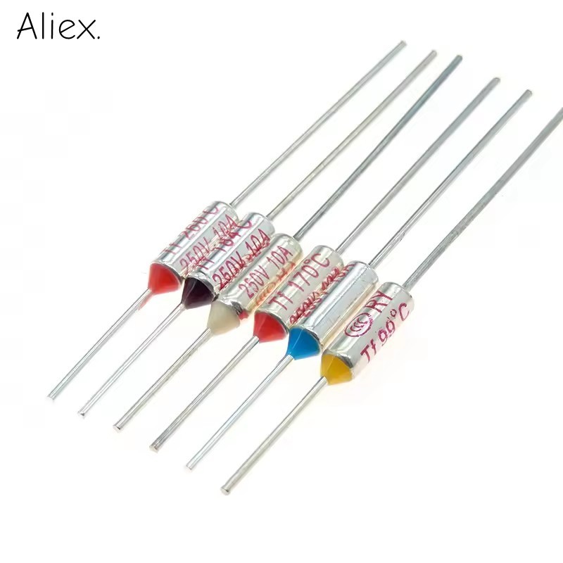 Tf ฟิวส์ความร้อน RY 10A 15A 250V 60℃-300℃ อุณหภูมิ152ค/155/157/160/165/167/170/172/180/185/188/192/200/210/216/227/230/235/240/250/255/260/270/280/300℃