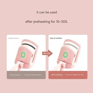 เครื่องขนตาไฟฟ้าอุ่นที่ขนตาขนตาเครื่องมือแต่งหน้า USB ชาร์จขนตาคลิปดัดขนตาแบบชาร์จไฟดัดผมร้อนเร็วและดัดผม D ด้วยอุณหภูมิ 2 ระดับ