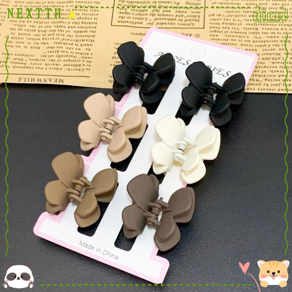 NEXTTH 6 ชิ้นขนาดเล็กผม Claw คลิป, ผีเสื้อการ์ตูนคลิปผม, Headwear ผ้าโพกศีรษะอุปกรณ์เสริมผม Hairpin ผู้หญิง