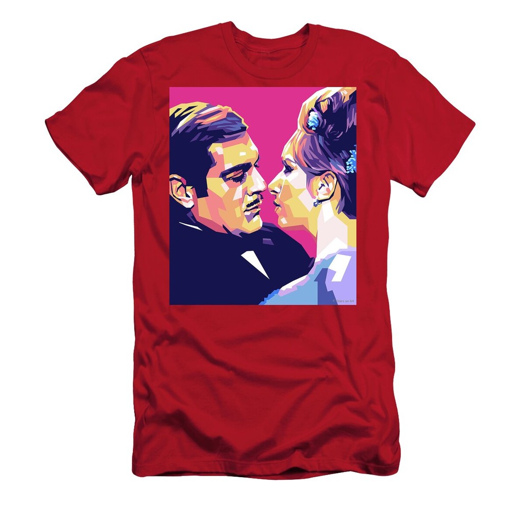 เสื้อยืด Vintage Omar Sharif and Barbra Streisand T-Shirt แท้ Cotton 100% หนาๆ สีดำ y2k เซ็กซี่ ใส่