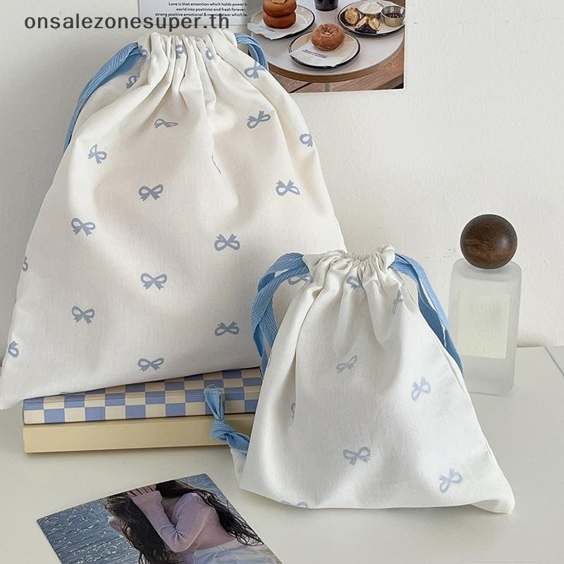 Ons Pink Bowknot Travel Skincare Bag Organizer ที่