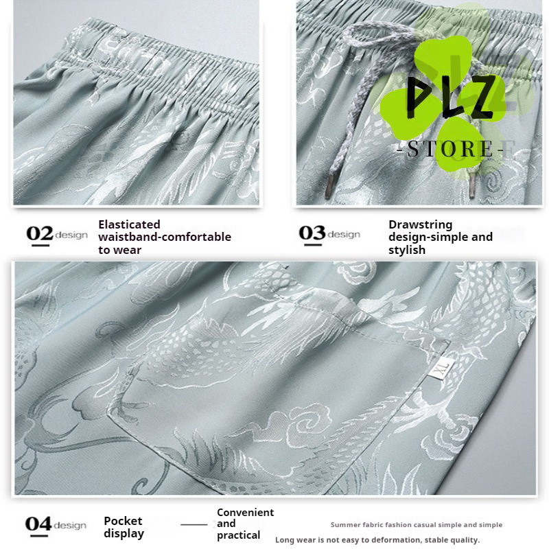 สไตล์ใหม่ Dark Dragon รูปแบบหัวเข็มขัดสไตล์ Tang ชุดผ้าไหมน้ําแข็งเสื้อแจ็คเก็ตเสื้อผู้ชายผู้หญิงอินเทรนด์ Hanfu 中heurum ชายสั้นสั้นสั้นสั้นสั้น-เสื้อผ้าและหลวม Dian เสื้อเชิ้ตผู้ชาย - รูปที่ 5