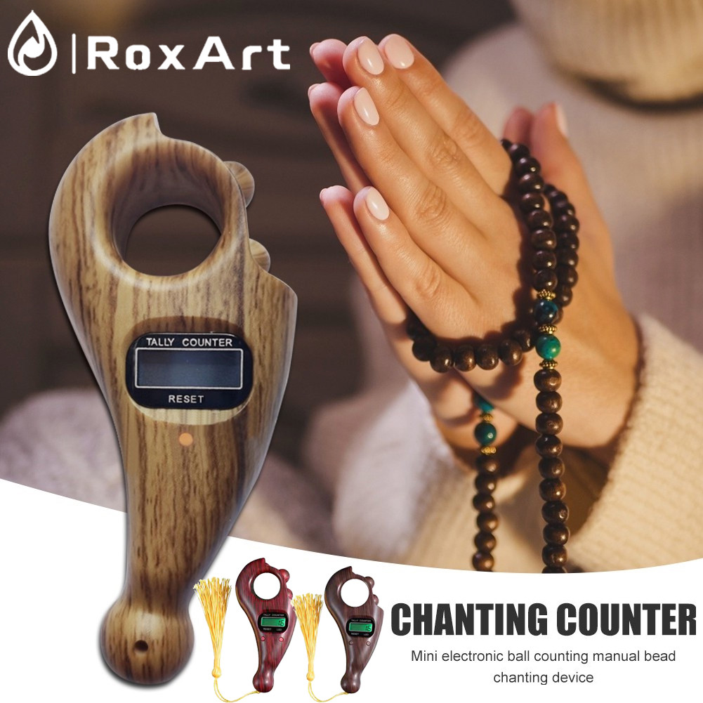 Roxart Tasbih Digital Muslim เครื่องนับดิจิตอล ลูกประคำ ดิจิตอล หน้าจอ LCD เปลี่ยนถ่านได้