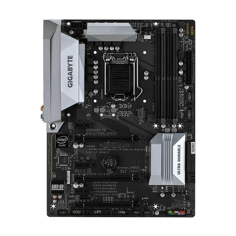 (มือสอง) เมนบอร์ด GIGABYTE Z270x-ud3 LGA 1151 4xddr4 DIMM ใช้ Intel Z270 ATX มาตรฐานชิปเซ็ต64GB W0IN