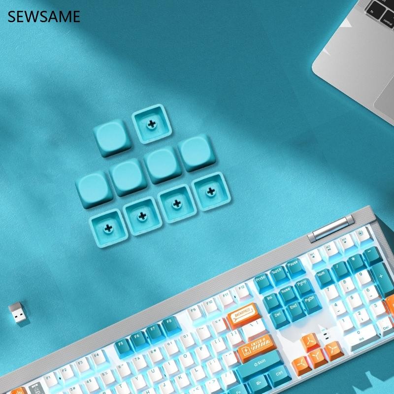 SEWSAME 10 ชิ้น Creative Keycap MOA โปรไฟล์ 1U PBT ฝาครอบกุญแจสําหรับคีย์บอร์ดแบบกลไก