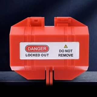 ซ.ล พลาสติก Tagout Plug Power Lock ปลั๊กไฟฟ้าแบบพกพาล็อคอุตสาหกรรมในครัวเรือน Plug Lockout อุปกรณ์