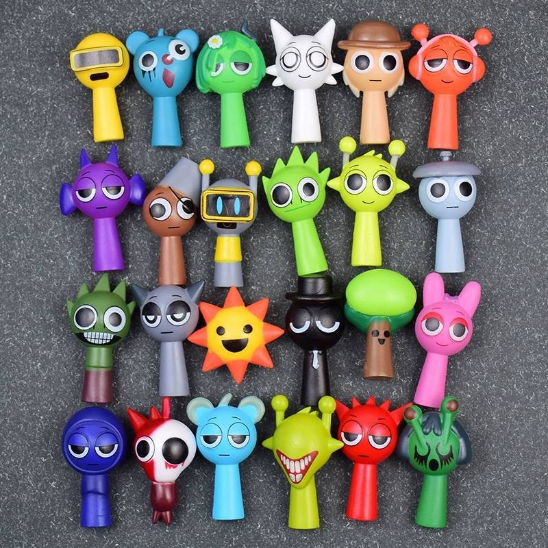 Sprunki Toys Action Figure Sprunki Incredibox Mini โมเดลตกแต่ง