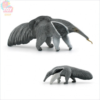 จำลองสัตว์เลี้ยงลูกด้วยนมในป่าโมเดลตัวกินมดของเล่นตกแต่งเดสก…