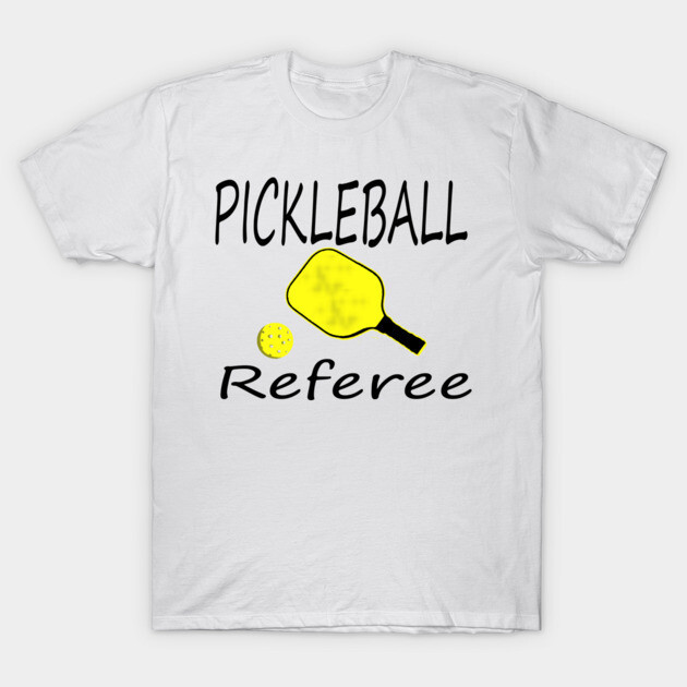 เสื้อยืด Vintage pickleball referee T-Shirt แท้ Cotton 100% รัดรูป ใส่เดินทาง สีพื้น ต้านทานรอยยับ