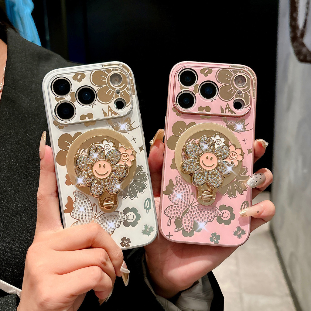 สําหรับ iphone17ProMax เชลล์ 5D18 เหมือนดอกไม้ iPhone16ProMax iPhone15ProMax iPhone14ProMax