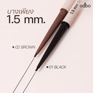 ODBO Slim Gel Liner 1.5mm 0.7g #01 Black เจลไลเนอร์เนื้อนุ่มลื่น โอดีบีโอ เขียนง่ายไม่สะดุด.