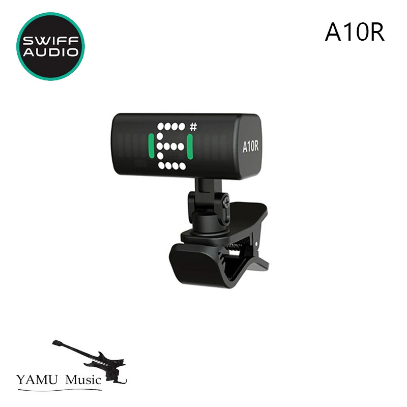 Swiff Audio A10R Clip-on Tuner Mini Design สําหรับพอร์ตง่าย LED Widescreen Display Type-C Fast Charging รองรับ