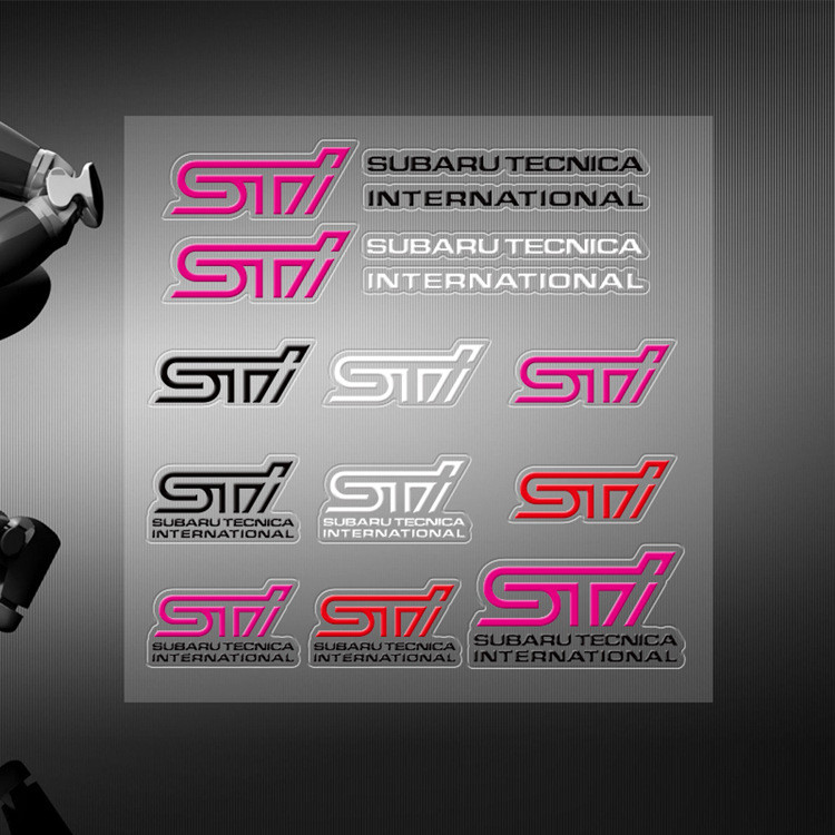 【Ready Stock】 Wing Car Body Sticker Three-Dimensional Transparent Inkjet Car Modified Car Applicable Subaru STI Stickers Suit QKKw