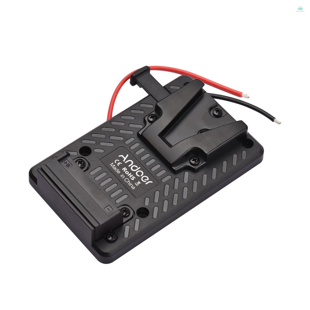 Yb2 Plate Adapter Andoer V-lock Battery Back Pack Plate Adapter Replacement for V-Mount Battery