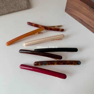 Kf893 เกาหลีอะซิเตทเรียบง่าย I รูปร่างเรียบคลิปจระเข้ hairpstyle อุปกรณ์เสริมผู้หญิง