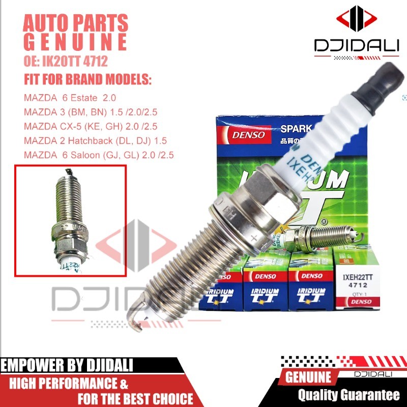 หัวเทียน IXEH22TT สําหรับ Mazda 2/3/6 CX5