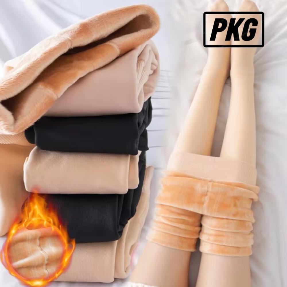 Repkg ถุงน่องความร้อน, ถุงน่องขนแกะโปร่งแสงที่อบอุ่น, แฟชั่น Thicken Plush Elastic Winter Pantyhose ผู้หญิง