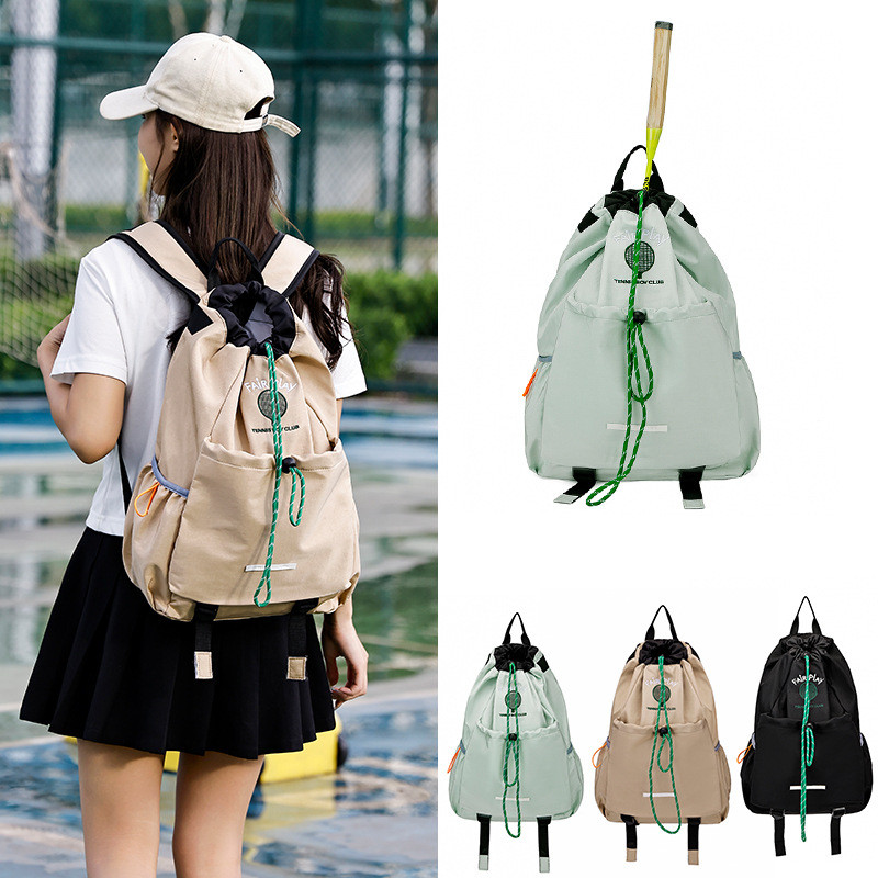 [3 สี] กระเป๋าเทนนิสไม้แบดมินตันกระเป๋าเป้สะพายหลังยิมกีฬาฟิตเนสกระเป๋าสะพายไหล่