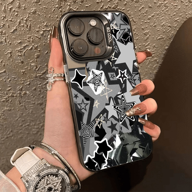 ส่งจากไทย กรณีโทรศัพท์อ่อน for iPhone 11 7 8 PLUS XS 7 XR 13 12 14 16 15 PROMAX กันกระแทก ดาวห้าแฉก ร้อนแรง