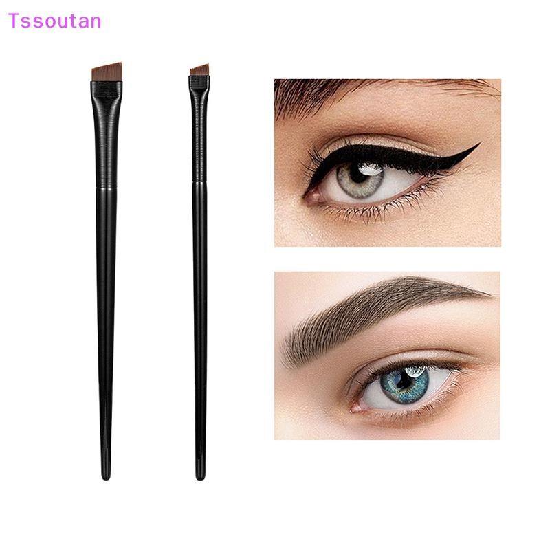 [TSST] Super Thin Eyebrow Brush แปรงอายไลเนอร์ผมสังเคราะห์มุม Sharp MakeUp Tools TAN