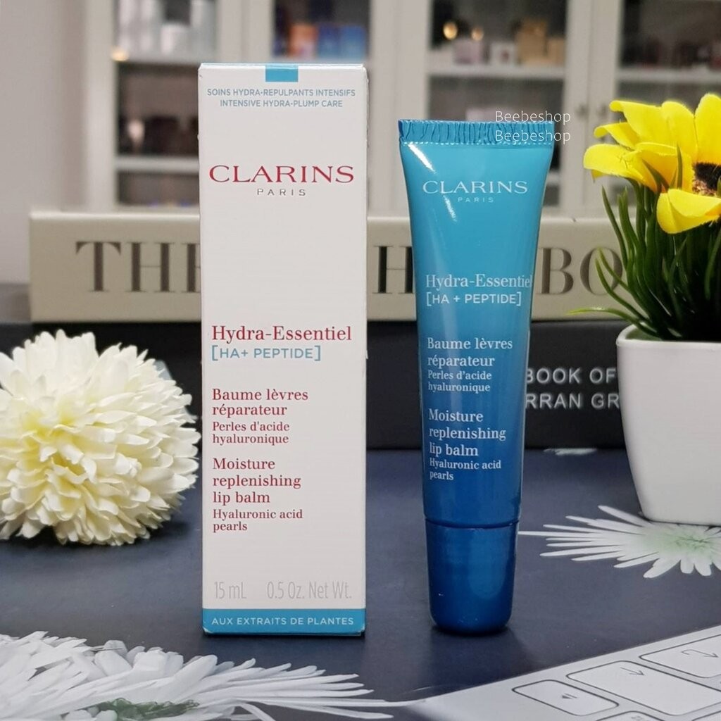 Clarins Hydra essentiel repairing and moisturizing lip balm 15ml ลิปบาล์ม ผลิต 01/2024