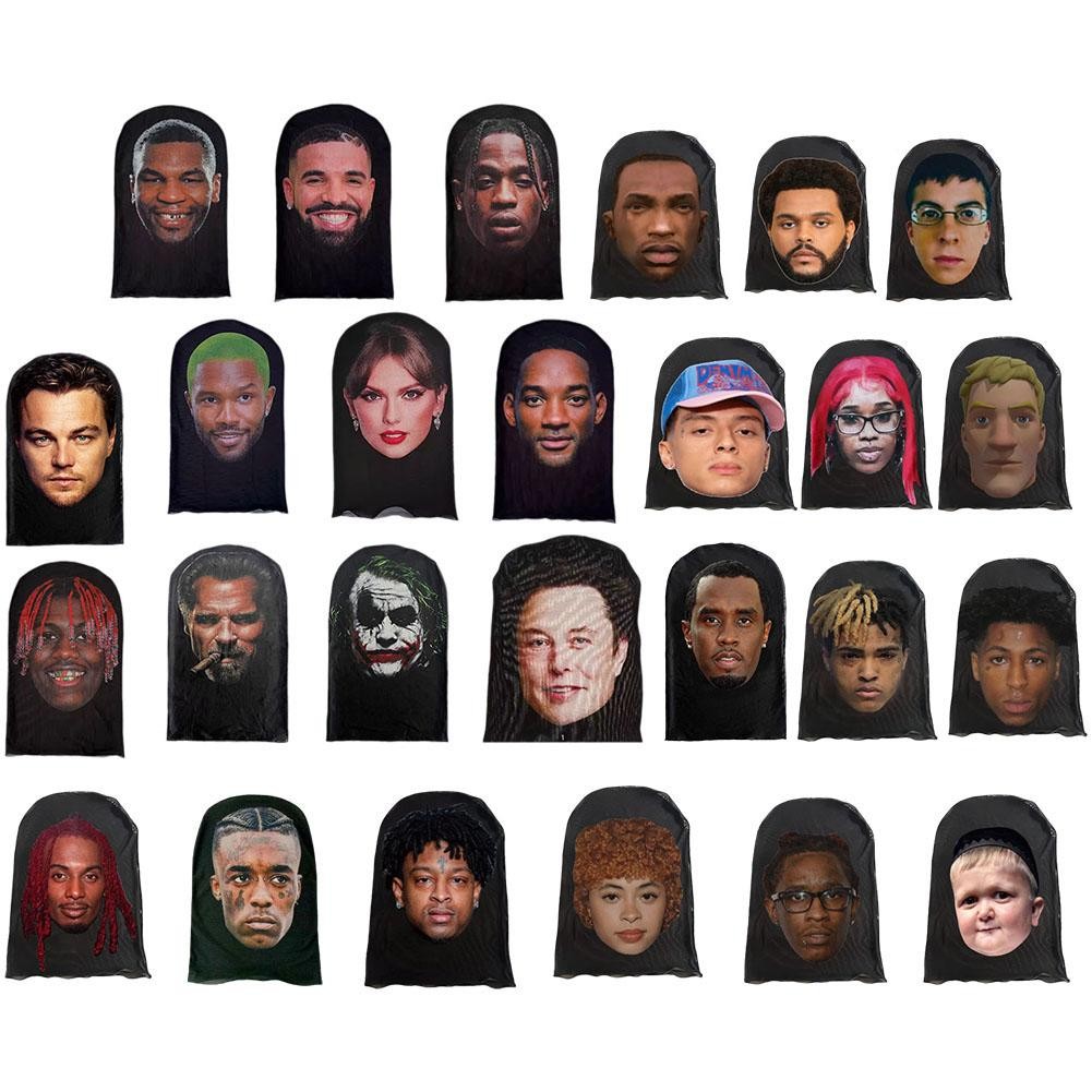 Celebrity Movie Star Full Face Mask Kobe James Spoof ครีมกันแดด Hood Balaclava