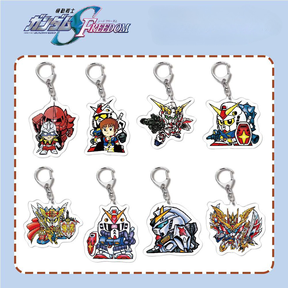 อะนิเมะ Mobile Suit Gundam SEED FREEDOM พวงกุญแจอะคริลิค Amuro Ray Bright Noa Bag จี้