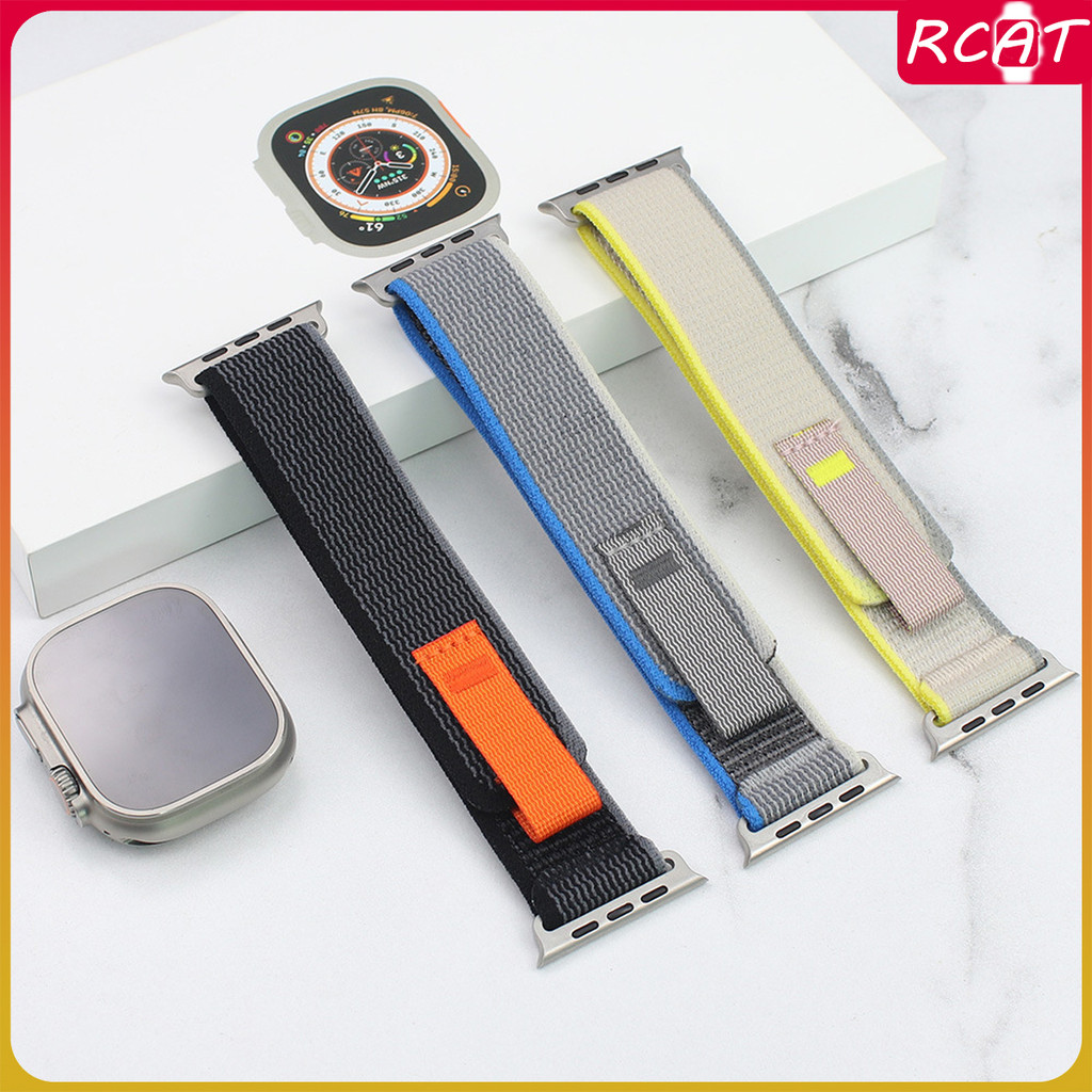 Trail Loopไนลอนสำหรับ for Apple Watch Ultra/SE 3 2 49Mm Series 11 10 9 8 7 6 5 4 Iwatch 46 45 44 42 41 40 38 มม