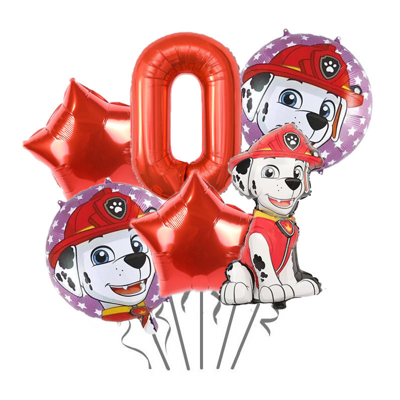 การ์ตูนสำหรับเด็ก Wang Wang Team Digital Package การตกแต่งพื้นหลังปาร์ตี้วันเกิดลูกโป่งฟิล์มอลูมิเนียมจัดเวทีจัดเลี้ยงตกแต่งวันเกิดจัดปาร์ตี้ลูกโป่งปาร์ตี้วันเกิด - รูปที่ 5